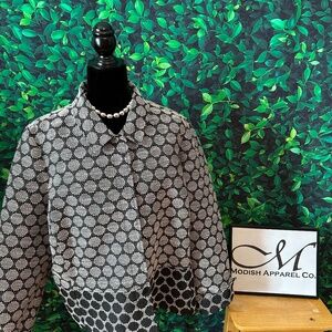 Polka-Dot Jacquard Jacket